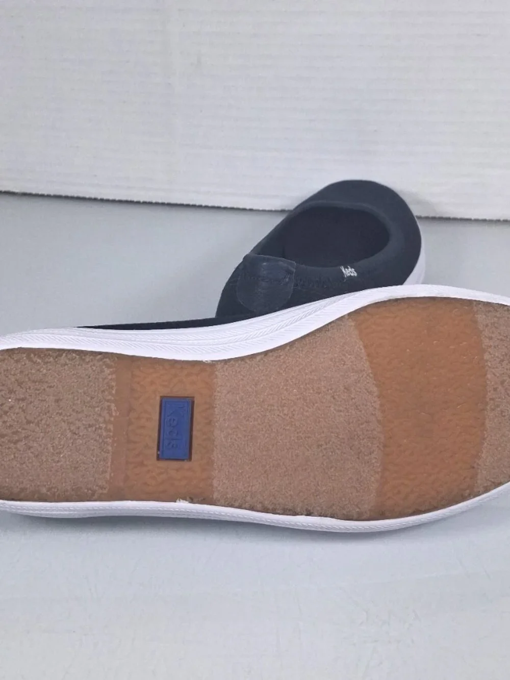 Keds Blue Canvas Slip On Shoes Loafers Women's Size 5.5 Comfort Flats